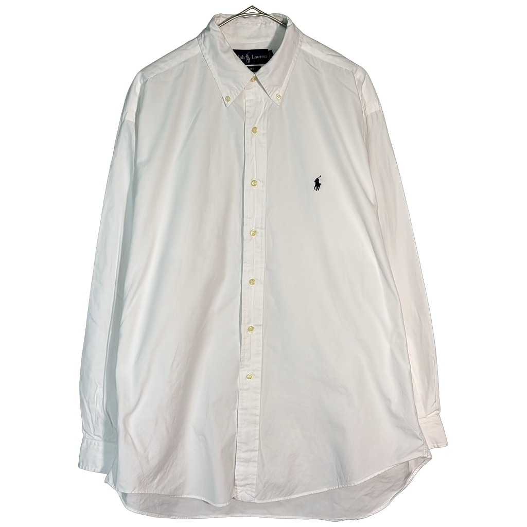 Polo by Ralph Lauren ポロ ラルフローレン BLAKE ボタンダウン 長袖シャツ ホワイト(メンズ L)中古 古着 X7908 5,649円