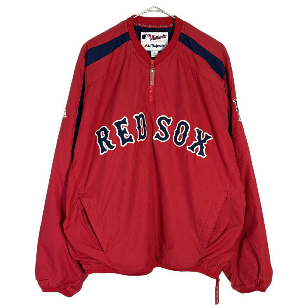 Majestic マジェスティック MLB ボストン・レッドソックス スタジアムジャケット プロチーム メジャーリーグ(メンズ M)中古 古着 X8336