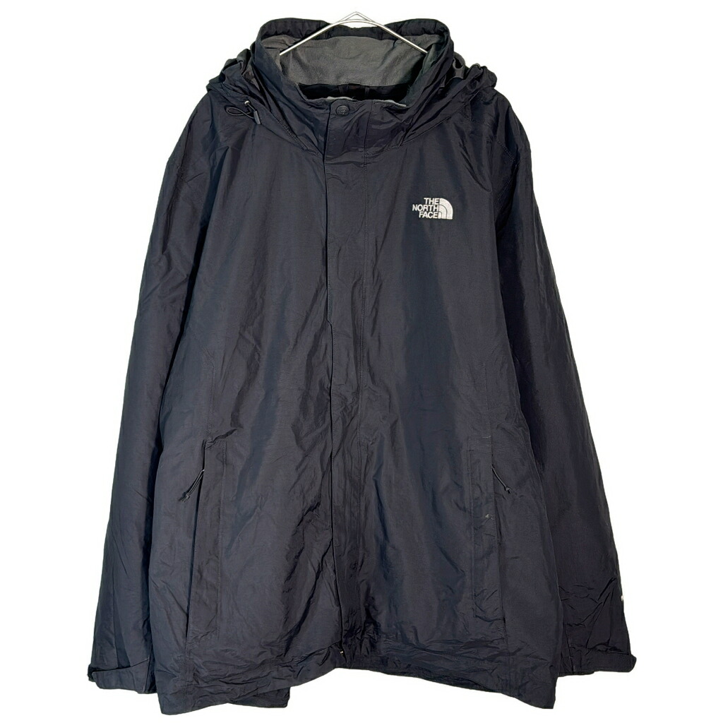 THE NORTH FACE ノースフェイス HYVENT マウンテンパーカー アウトドア ブラック(メンズ XL)中古 古着 X8453
