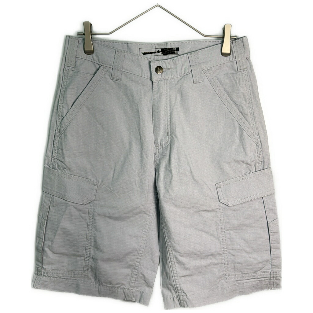 Carhartt カーハート カーゴショートパンツ ワーク ライトグレー(メンズ W30)中古 古着 X8887