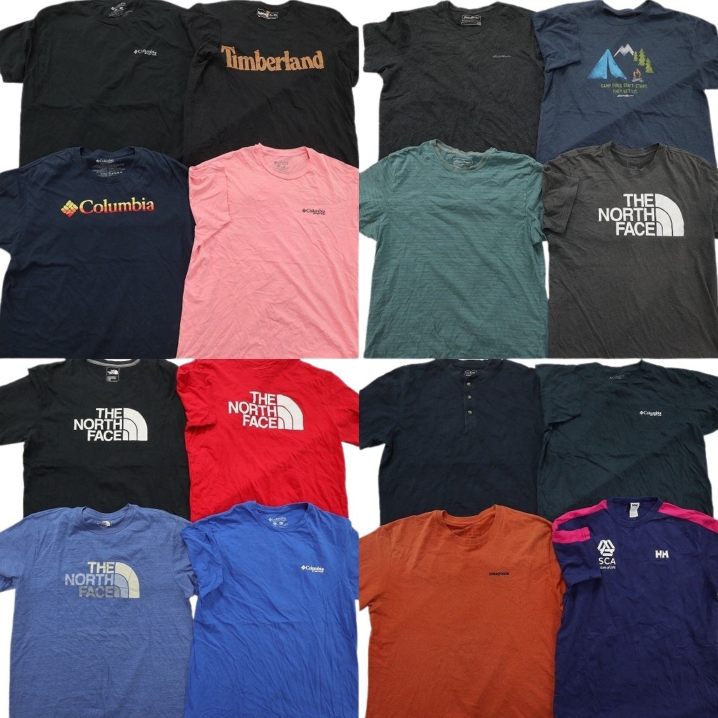 古着卸 まとめ売り アウトドアブランドMIX Tシャツ 16枚セット ( メンズ L/XL ) パタゴニア エディーバウアー コロンビア 中古 古着 NE3444 13,764円