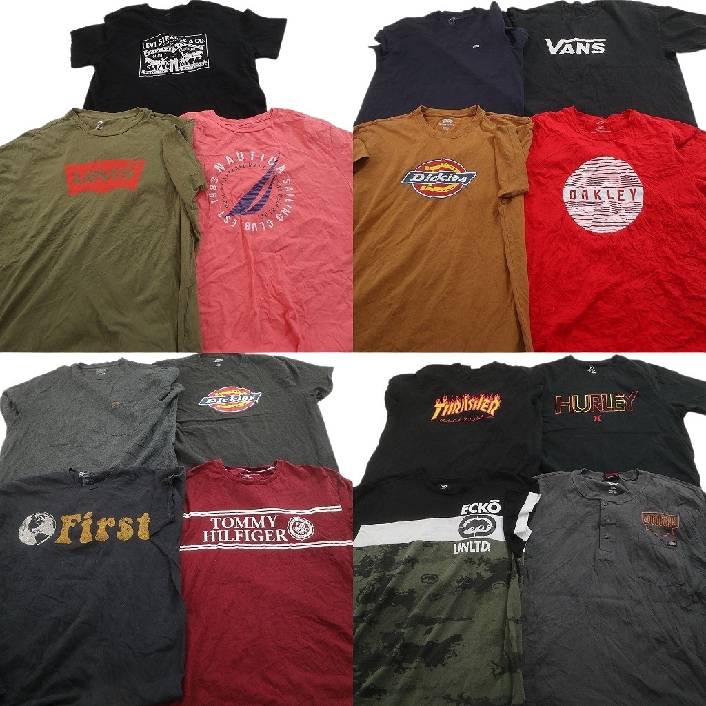 古着卸 まとめ ブランドMIX Tシャツ 15枚セット ( メンズ 2XL/3XL/4XL ) GAP トミー オークリー ディッキーズ ラコステ 中古 古着 NE3883 8,502円
