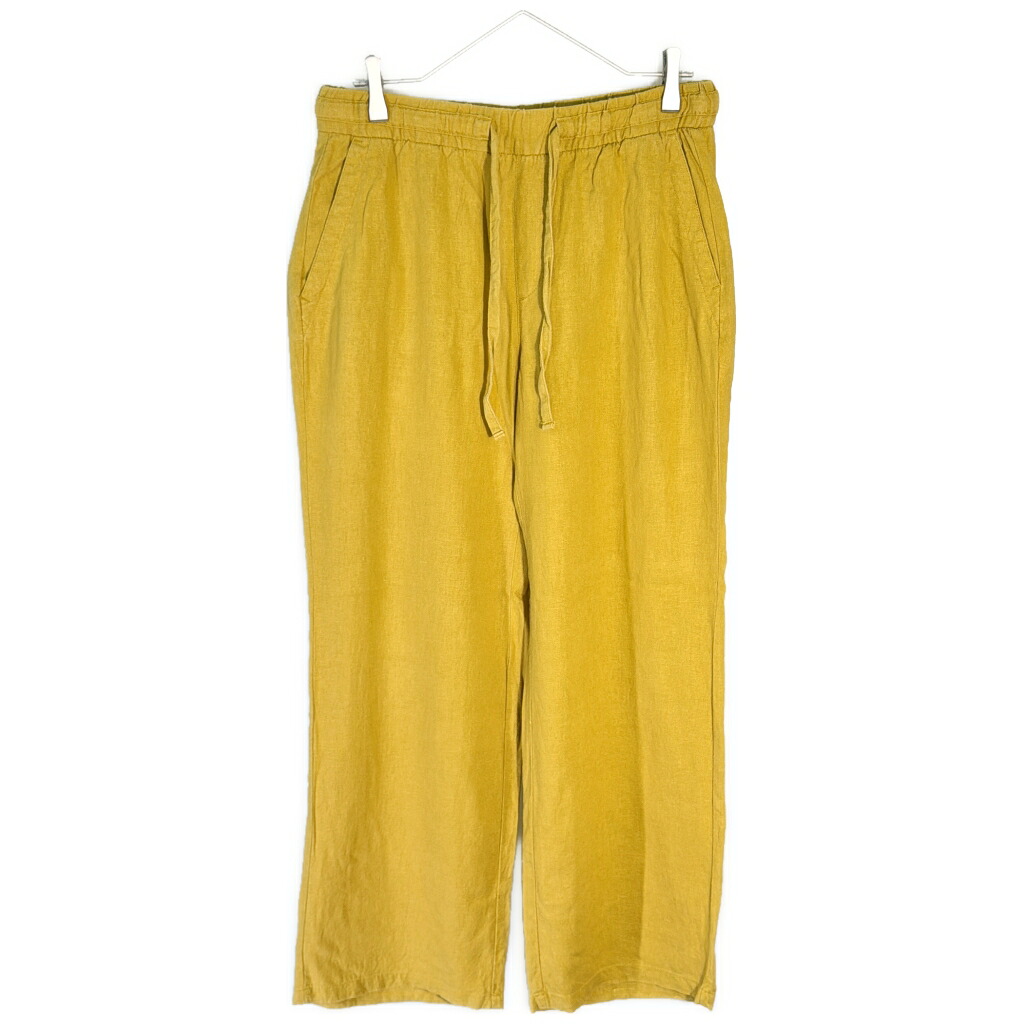 OLD NAVY オールドネイビー リネンレーヨン イージーパンツ イエロー(メンズ S)中古 古着 X9323