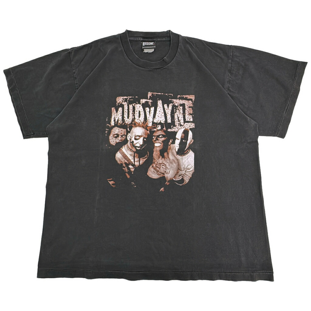 00年代 MUDVAYNE マッドヴェイン 半袖Ｔシャツ バンド ブラック(メンズ L相当)中古 古着 Y0309｜YAMAHISA USEDCLOTHINGSHOP