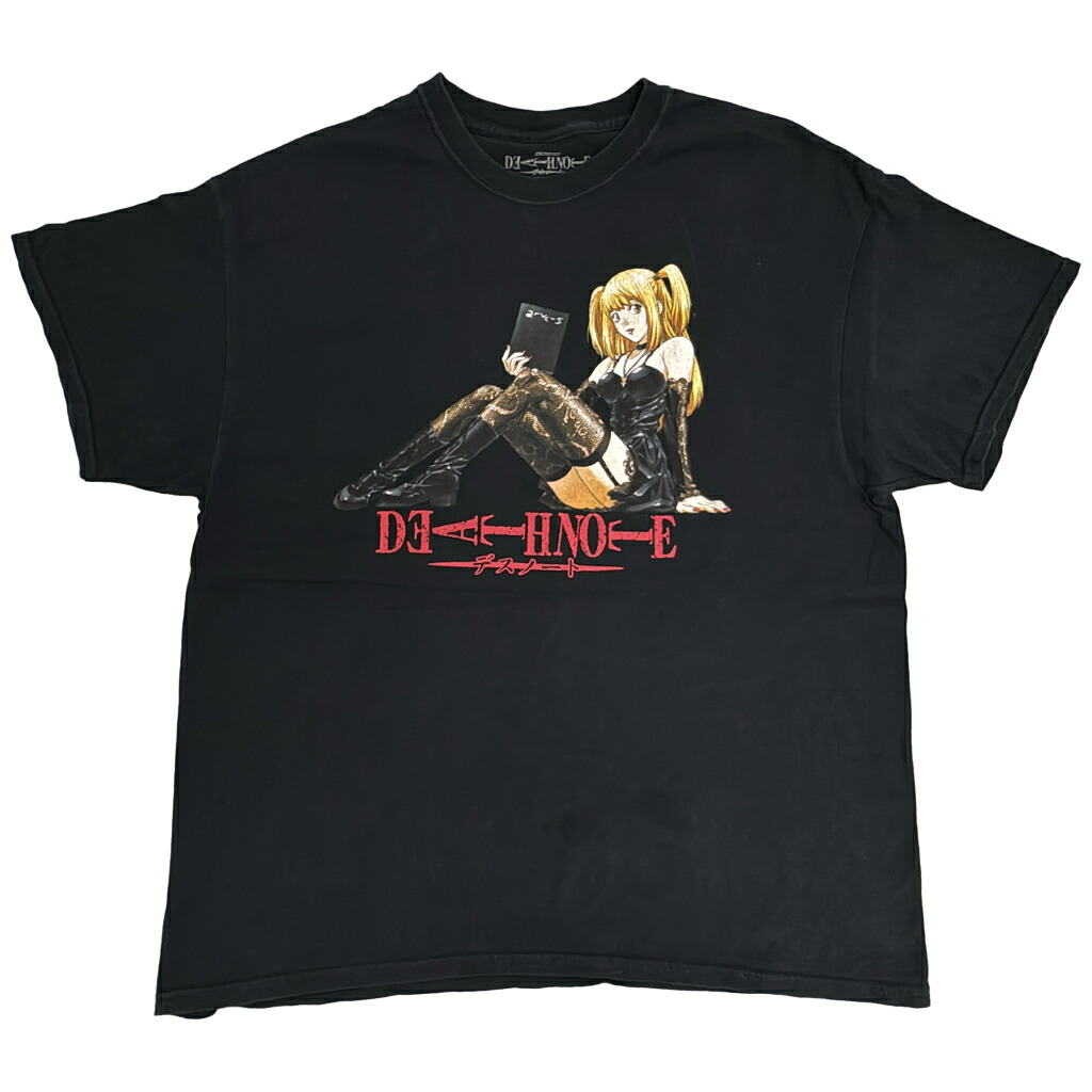 DEATH NOTE デスノート 弥 海砂 ミサミサ 半袖Ｔシャツ アニメ キャラクター ブラック(メンズ X-LARGE)中古 古着 Y1324｜YAMAHISA USEDCLOTHINGSHOP