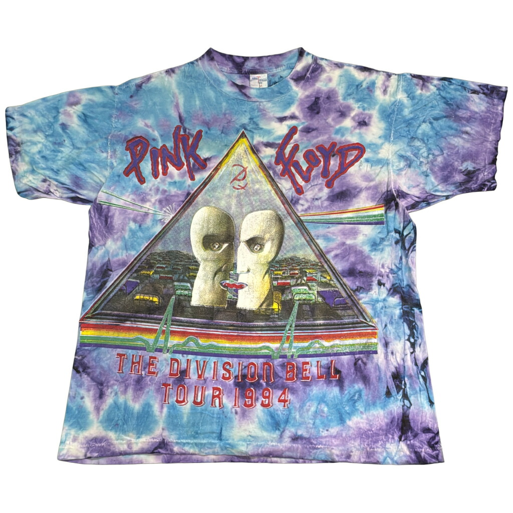 90年代 PINK FLOYD ピンク・フロイド 1994 ツアー タイダイTシャツ バンド(メンズ XL)中古 古着 Y1678|YAMAHISA USEDCLOTHINGSHOP
