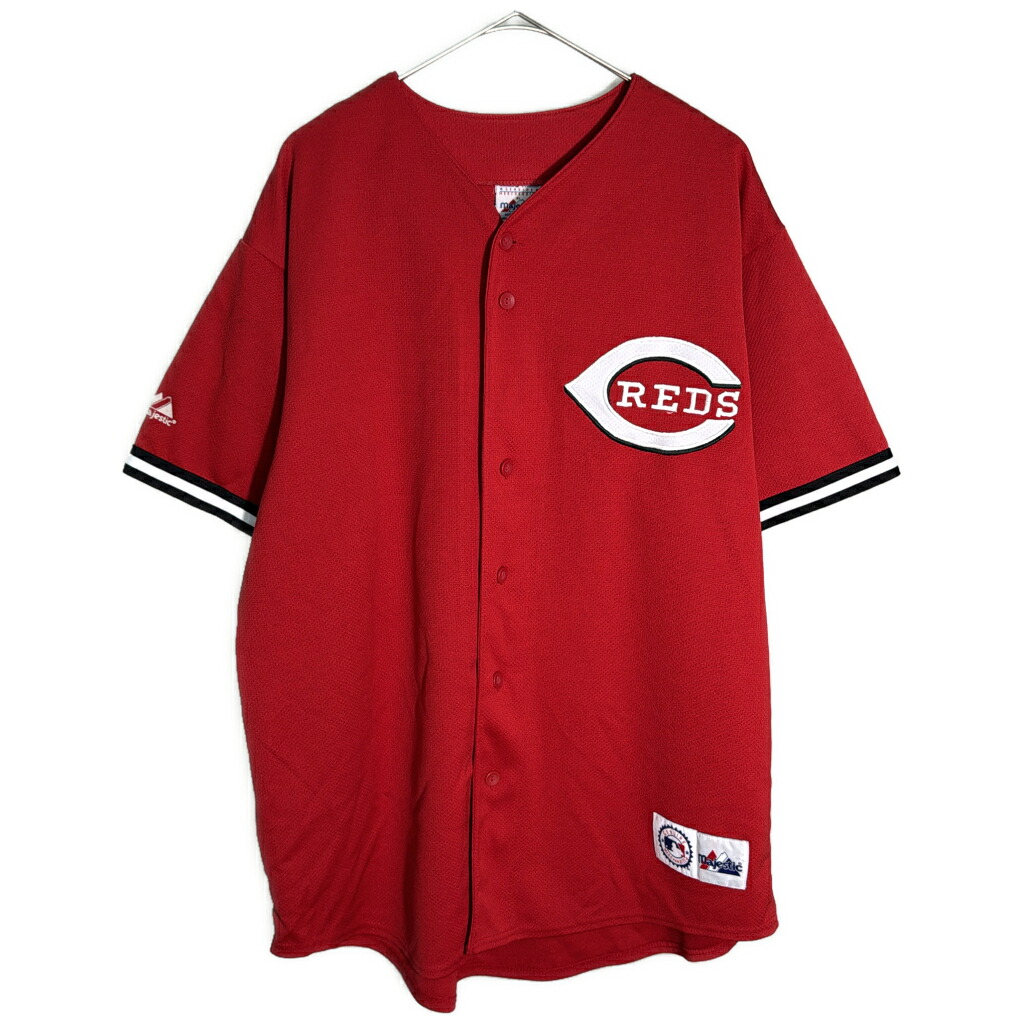 00年代 Majestic マジェスティック MLB シンシナティ・レッズ ベースボールシャツ ユニフォーム メジャーリーグ(メンズ)中古 古着 Y3369｜YAMAHISA USEDCLOTHINGSHOP