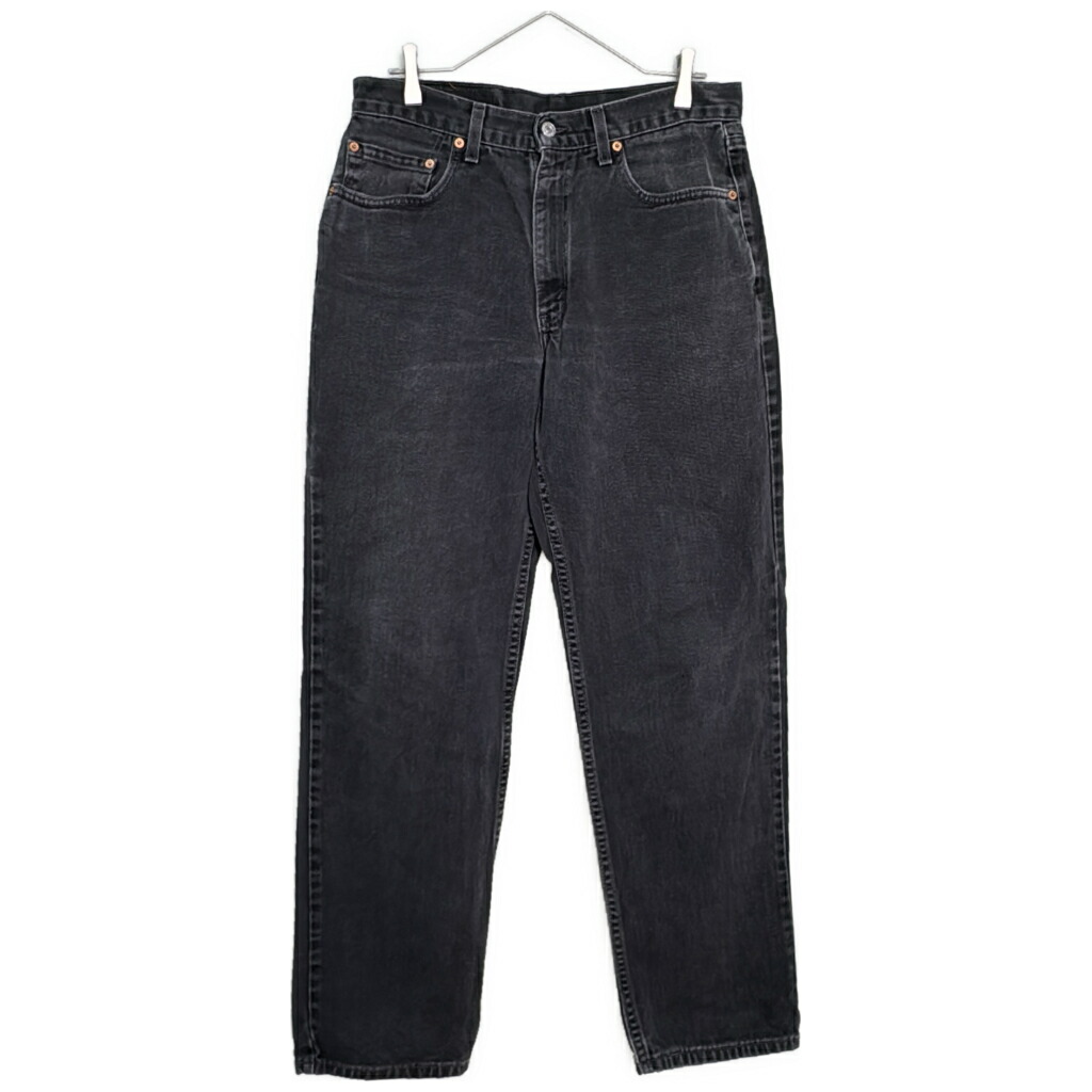 00年代 USA製 Levi's リーバイス 550 デニムパンツ 後染め ブラック(メンズ W34 L32)中古 古着 Y3880｜YAMAHISA USEDCLOTHINGSHOP