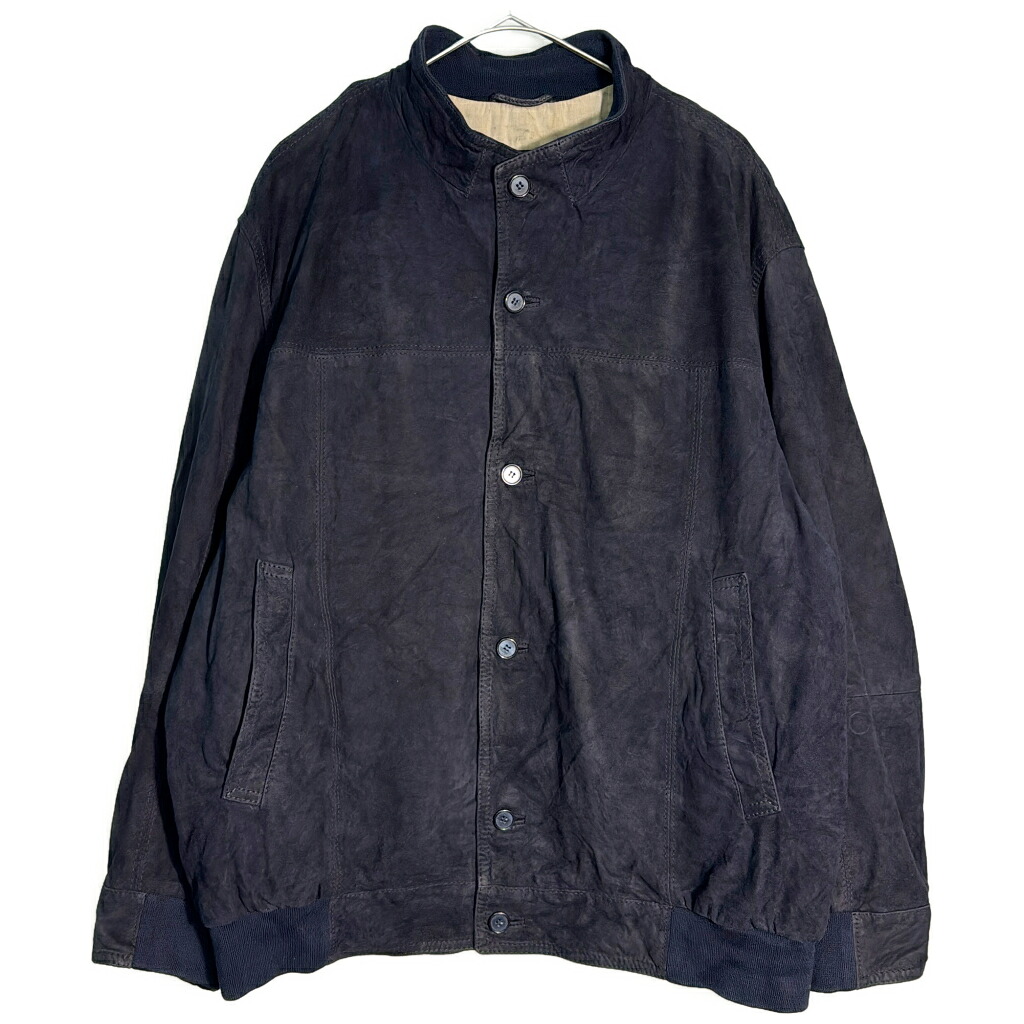 GIMO'S スエードレザージャケット ブラック(メンズ S)中古 古着 Y4957|YAMAHISA USEDCLOTHINGSHOP