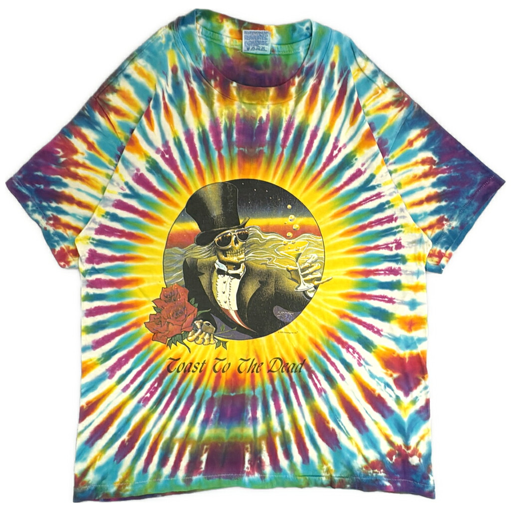 90年代 USA製 GRATEFUL DEAD グレイトフル・デッド タイダイTシャツ バンド(メンズ L)中古 古着 Y5206|YAMAHISA USEDCLOTHINGSHOP