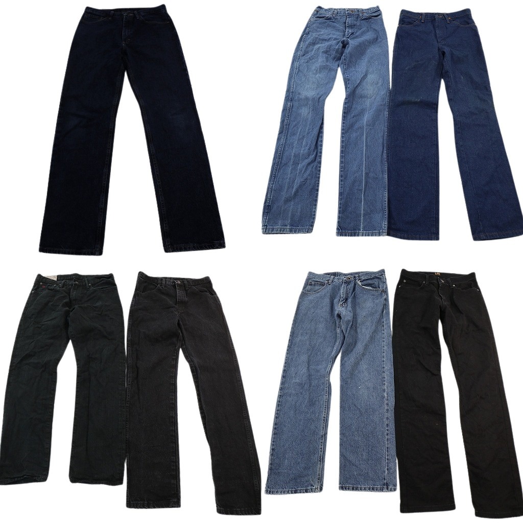 古着卸 まとめ売り ブランドMIX デニムパンツ 7枚セット ( メンズ 29/30/32 ) ラルフローレン ラングラー Lee 中古 古着 NF3351｜YAMAHISA USEDCLOTHINGSHOP