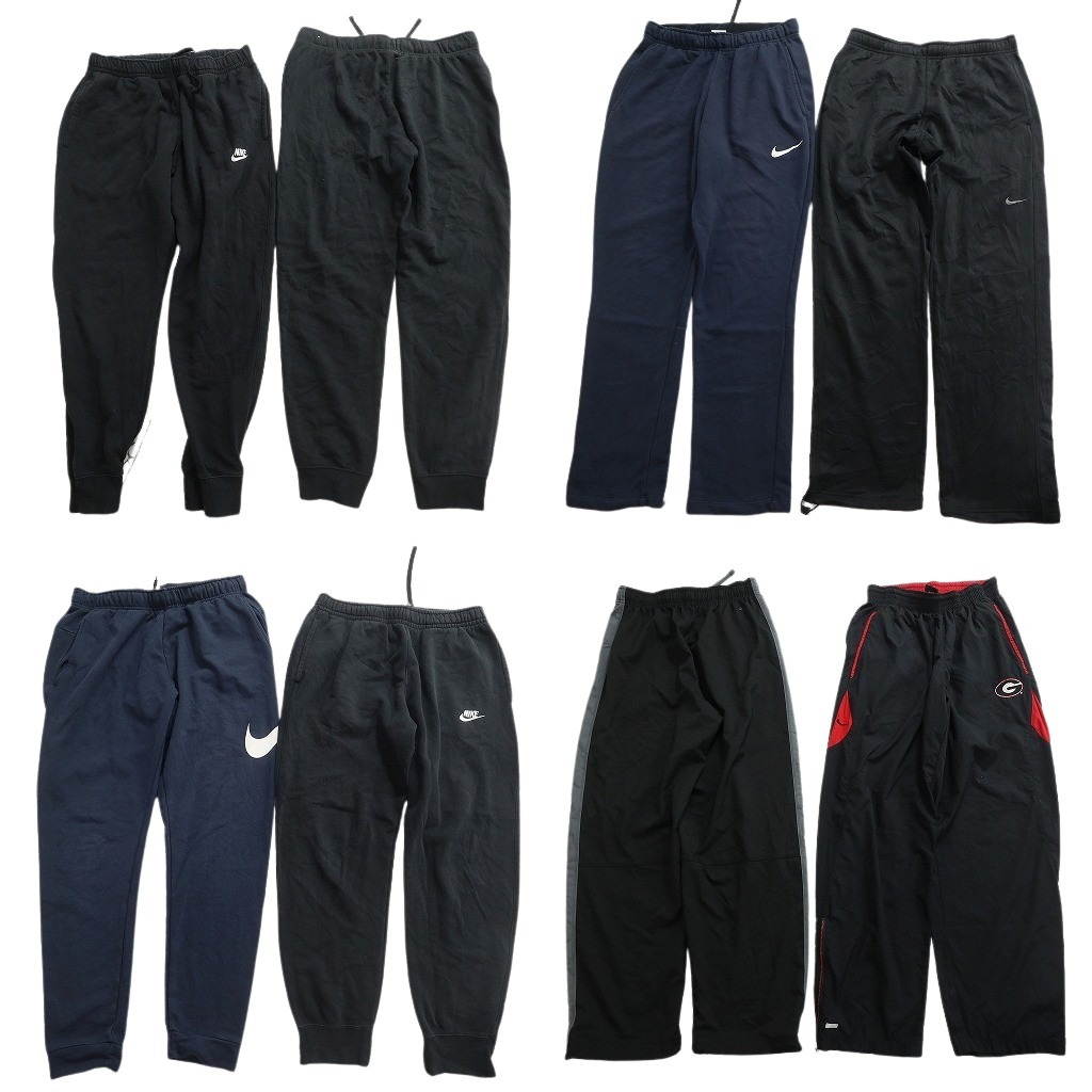 古着卸 まとめ売り NIKE ナイキ パンツ 8枚セット ( メンズ M ) ジャージ イージーパンツ スウェット スウォッシュロゴ 中古 古着 NF4446|YAMAHISA USEDCLOTHINGSHOP