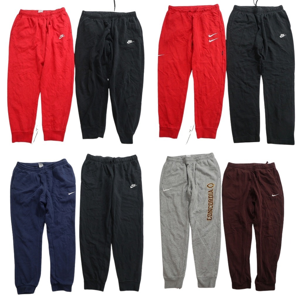 古着卸 まとめ売り NIKE ナイキ パンツ 8枚セット ( メンズ L ) スウェット イージーパンツ スウォッシュロゴ 中古 古着 NF4458｜YAMAHISA USEDCLOTHINGSHOP