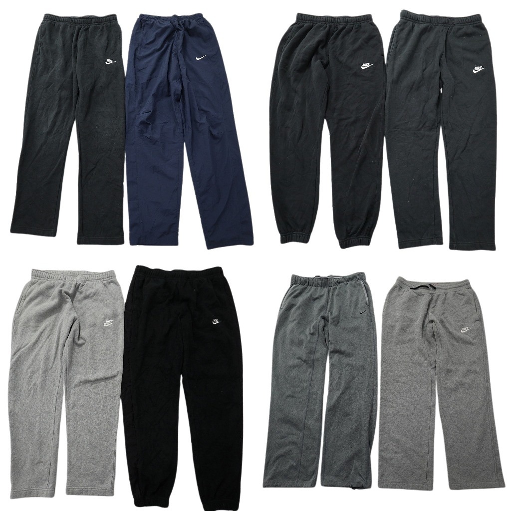 古着卸 まとめ売り ナイキ パンツ 8枚セット ( メンズ M ) スウェットパンツ ジャージ スウォッシュロゴ 中古 古着 NF4502|YAMAHISA USEDCLOTHINGSHOP