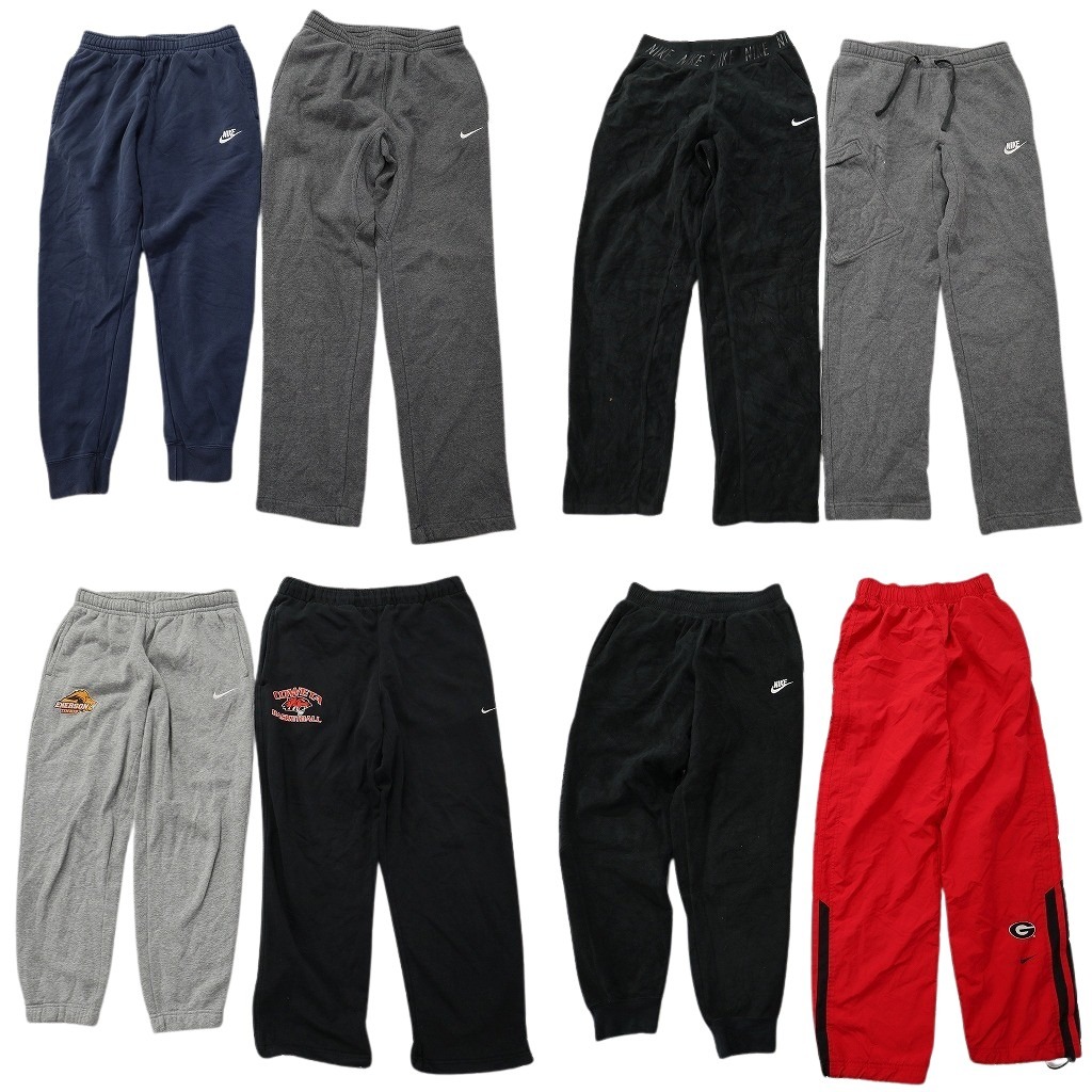 古着卸 まとめ売り ナイキ パンツ 8枚セット ( メンズ S ) スウェットパンツ ジャージ スウォッシュロゴ 中古 古着 NF4507|YAMAHISA USEDCLOTHINGSHOP