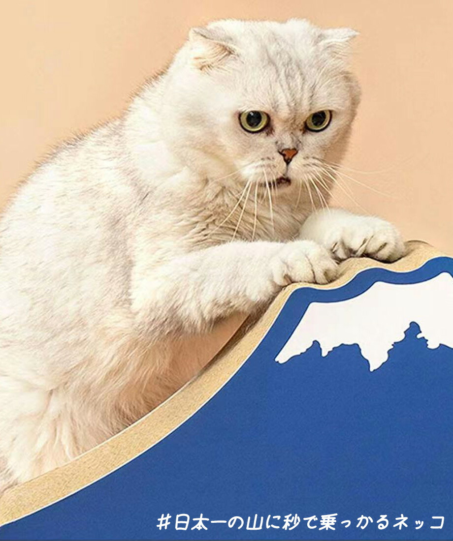 市場 あす楽 爪みがき ベッド 遊べるボール付き 富士猫爪とぎ スクラッチャー 爪とぎ 富士山 ダンボール爪とぎ リラックス 段ボール 爪研ぎ