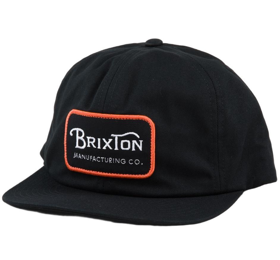Brixton Grade HP Snapback Hat Cap Black/Orange/White キャップ 送料無料