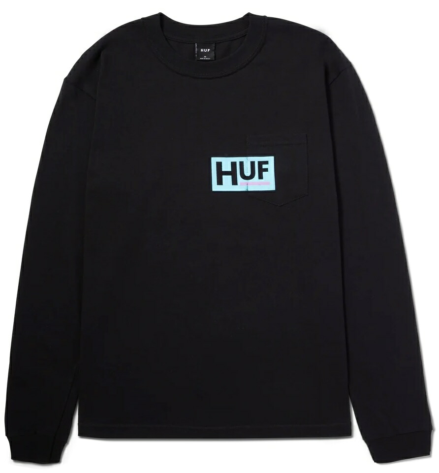 HUF Busy L/S T-Shirt Black M Tシャツ 送料無料