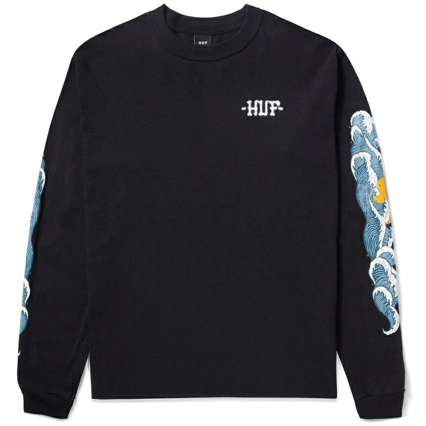楽天市場】HUF Girl Chrome L/S T-Shirt Black S Tシャツ 送料