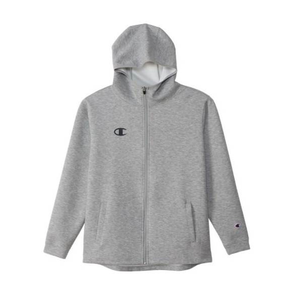 チャンピオン　Champion　ZIP HOODED SWEAT　ジップフーディッドスウエット　C3VS110　070　オックスフォードGRY
