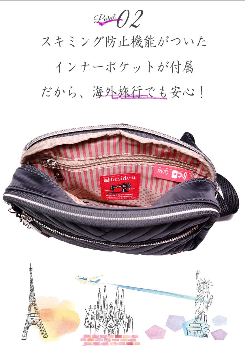 大きな取引 ウエストポーチ ボディーバッグ 超軽量 ナイロン 軽い 大人 かわいい ブランド 30代40代 50代60代 女性 ファッション 母の日新生活旅行バッグミセス ポケット たくさん バッグ ビサイユ カジュアル ビジネスバッグ スキミング防止多機能多収納付き Bnuo 26