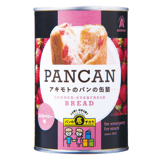 アキモト 缶入ソフトパン ストロベリー味(100g)