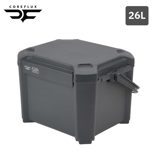 【楽天市場】コアフラックス COREFLUX クーラーボックス VIP 26L スレートグレー 高保冷 座れる フタ耐荷重100kg キャンプ ...