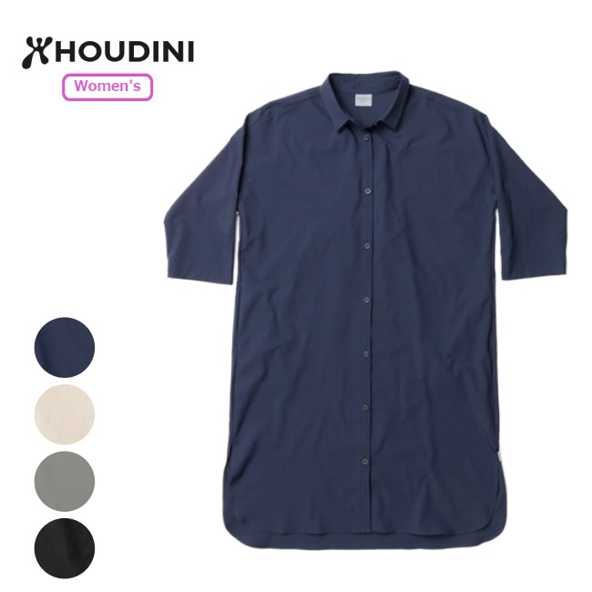 【先着限定最大7,500円OFFクーポン 7/18～】 フーディニ HOUDINI ルート シャツ ドレス ウィメンズ Ws Route Shirt Dress シャツ シャツワンピ 169794｜GLAGH グラフ