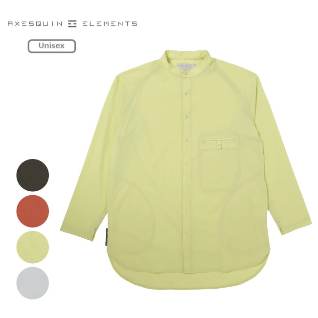 アクシーズクインエレメンツ AXESQUIN ELEMENTS 軽くて涼しいロングシャツ ユニセックス アウトドア デイリーユース ロングスリーブシャツ 長袖シャツ 021101|GLAGH グラフ