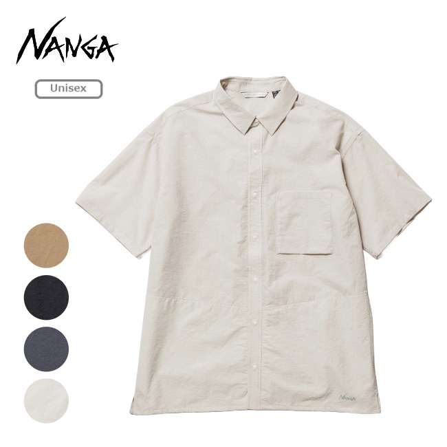 ナンガ NANGA エアクロスコンフィーS/Sシャツ ユニセックス AIR CLOTH COMFY S/S SHIRT 半袖シャツ アウトドア デイリーユース N12F｜GLAGH グラフ