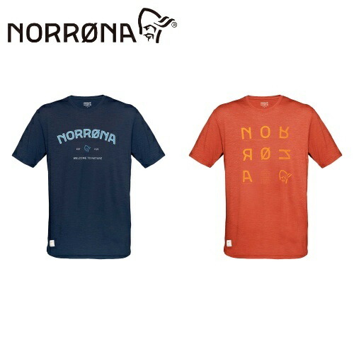 ノローナ NORRONA メンズ スヴァルバール ウール ティーシャツ svalbard wool T-Shirt (M)