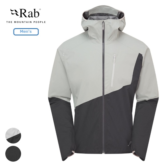 ラブ Rab ダウンポアトレイルライトジャケット Downpour Trail Light Jacket レインウェア オールシーズン 防水 登山 アウトドア QWI-18｜GLAGH グラフ