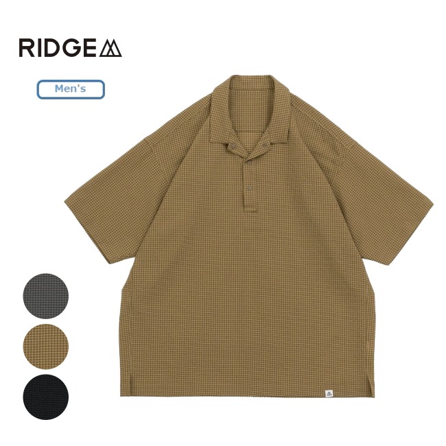 リッジマウンテンギア RIDGE MOUNTAIN GEAR コンフィプルオーバーショートスリーブシャツ メンズ Comfy Pullover Short Sleeve Shirt Ms 登山 軽量 撥水|GLAGH グラフ