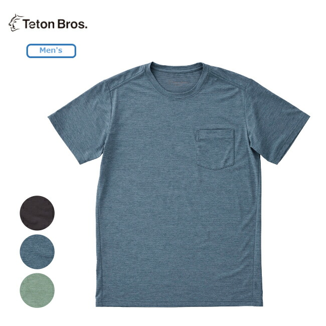 ティートンブロス Teton Bros 長袖Tシャツ TB251-25W オリーブ サイズ：S 楽天市場】Teton Bros ティートン ブロス VAPOR POCKET TEE Men