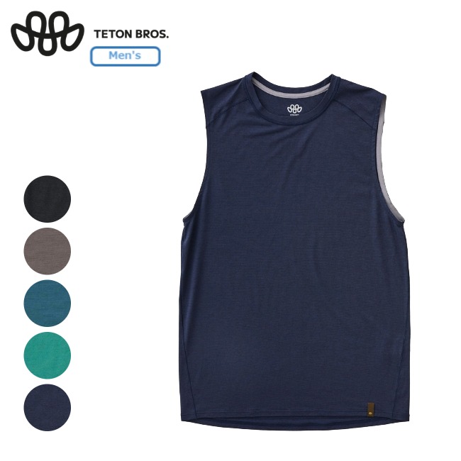 ティートンブロス Teton Bros. アクシオライトノンスリーブ メンズ Axio Lite Non Sleeve MENS タンクトップ ノースリーブ ストレッチ 抗菌消臭 TB261-720