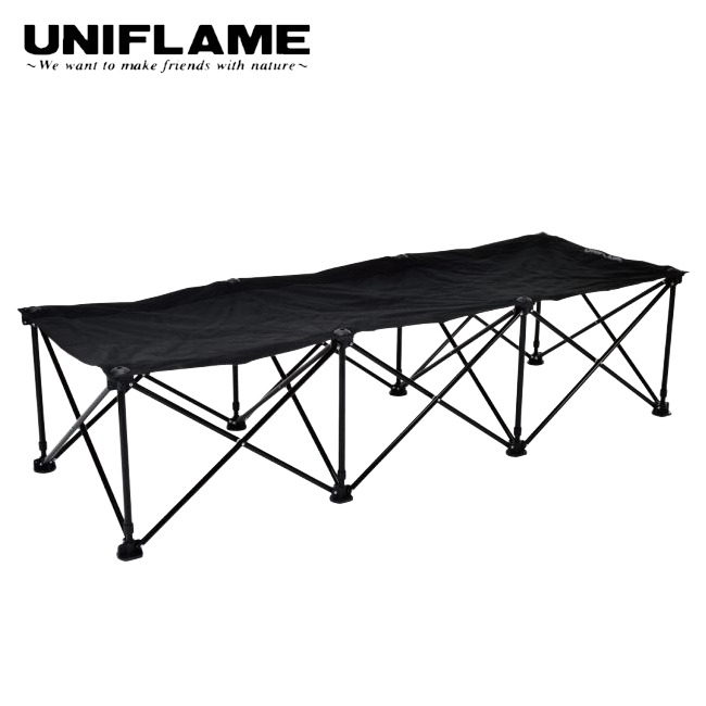 【先着限定最大7,500円OFFクーポン 7/18~】 ユニフレーム UNIFLAME リラックスコット オールブラック コット ベッド 椅子 チェア コンパクト 680186|GLAGH グラフ