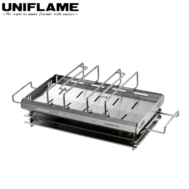 【先着限定最大7,500円OFFクーポン 7/18～】 ユニフレーム UNIFLAME ファイアレイル 焚き火台 ロースタイル キャンプ アウトドア ゴトク付属 683361｜GLAGH グラフ