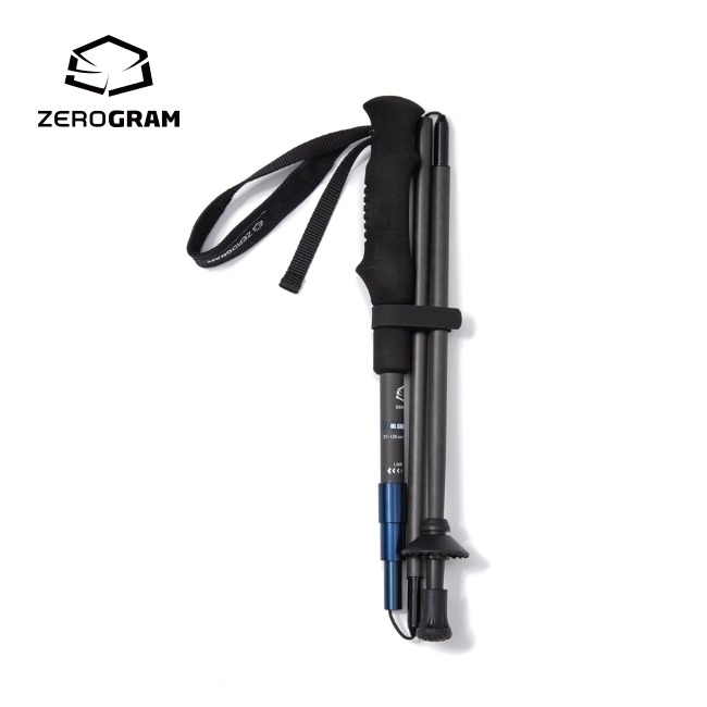 ゼログラム ZERO GRAM ウルトラライトカーボンフォールディングトレッキングポール 130（115-130cm）ULTRA LIGHT CARBON FOLDING TREKKING POLE 130 カーボン製 UL 収納 コンパクト 軽量 キャンプ アウトドア トレッキング トレラン 縦走 折りたたみ
