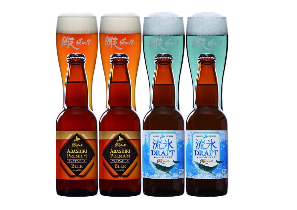 ABASHIRIプレミアムビール 330ml×4本セット 網走ビール : 旨い
