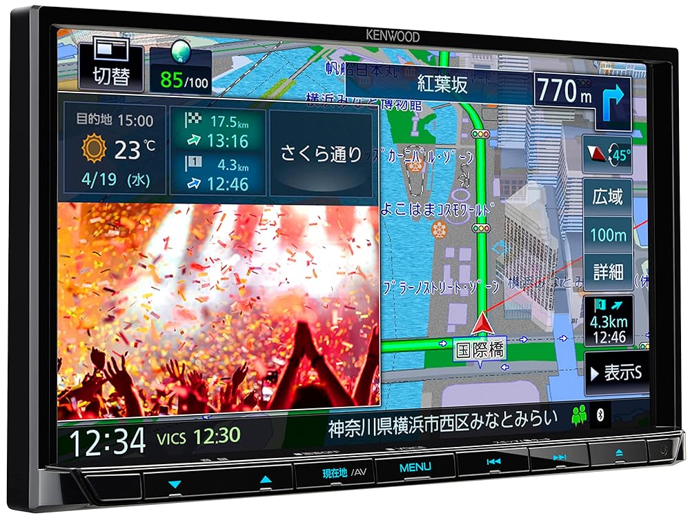 楽天市場】KENWOOD ケンウッド 彩速ナビ MDV-S708 7V型180mm