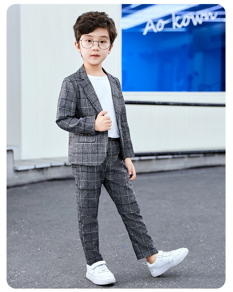 大人気 フォーマルスーツ 3点セット おしゃれ お受験 キッズ ジュニア スーツ タキシード チェック柄 ピアノ フォーマル 七五三 入学式スーツ 冠婚葬祭 卒業式 子供 子供服 小学校 男の子 男の子スーツ 男児 発表会 細身 結婚式 待望 子供服