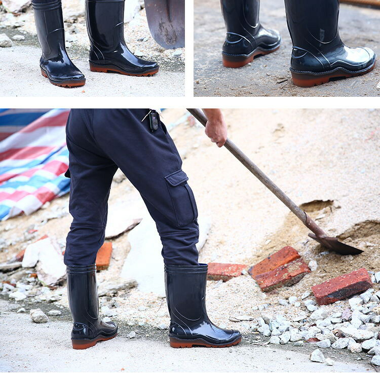 レインブーツ メンズ おしゃれ アウトドア エンジニア エンジニアブーツ シューズ スノーブーツ ブラック メンズ靴 ラバー レインシューズ ロング丈 大きいサイズ 小さいサイズ 梅雨 滑りにくい 長靴 防水 雨 雪 靴 黒 最大77 Offクーポン シューズ