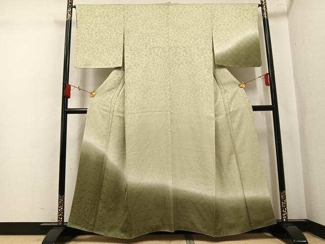 平和屋着物●訪問着　草花地紋　暈し染め　正絹　逸品　AABK9998ph｜平和屋