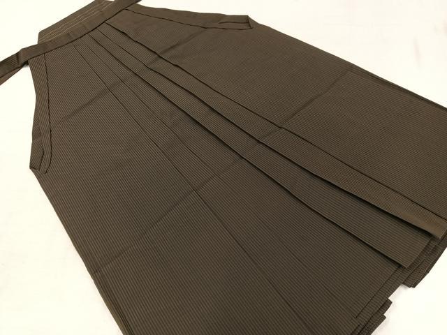 楽天市場】平和屋着物○男性 馬乗り袴 色無地 檜皮色 正絹 逸品  