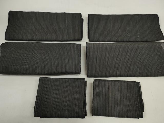 長閑やかさ屋御召しもの＊夏物 上布 解き布切れ 着尺 縞 切り取る済 麻 珠玉 DABD8023zzz