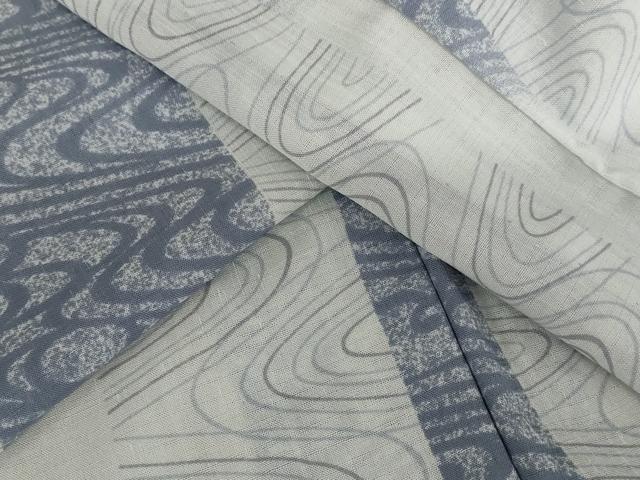 平和屋着物＊夏物 小紋 紗 流水文 洗える着物 AABB5916st｜平和屋