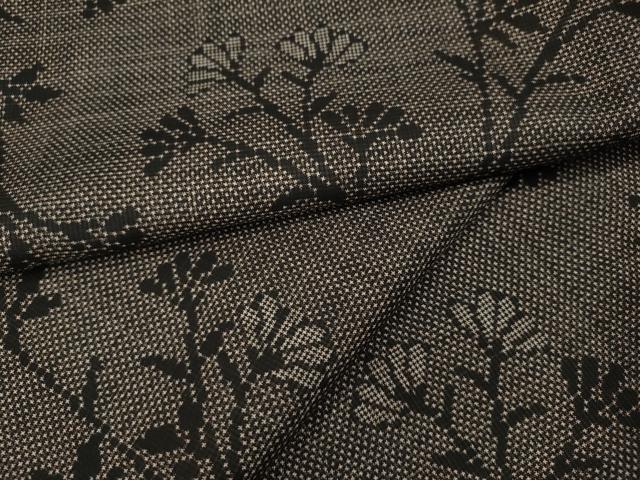 平和屋着物●本場大島紬　7マルキ　枝花文　正絹　逸品　CABJ6461ut｜平和屋