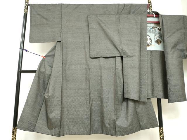 長閑やかさ屋お召しもの●成人男性 発祥地奄美大島紬 合奏団 長羽織 一般化文様 反端付き添い人 正絹 珠玉 DABD9345ud