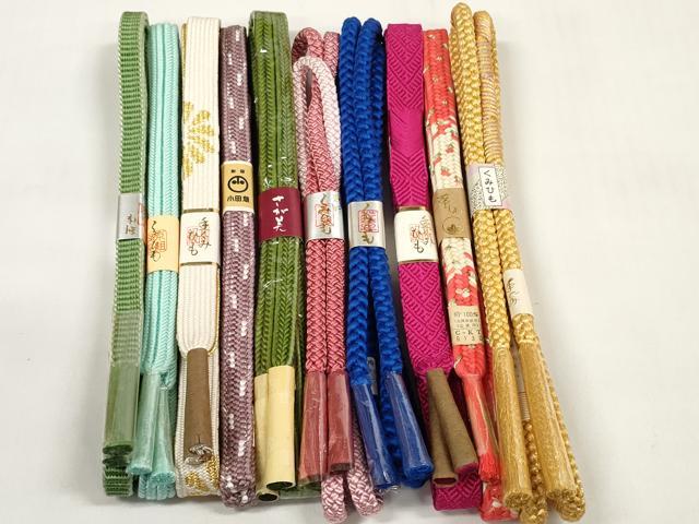 平和屋着物●和装小物 帯締め10本セット 組紐 高麗組 冠組 鎌倉組 金糸 小田急・さが美扱い 逸品 未使用 DABC1197zzz