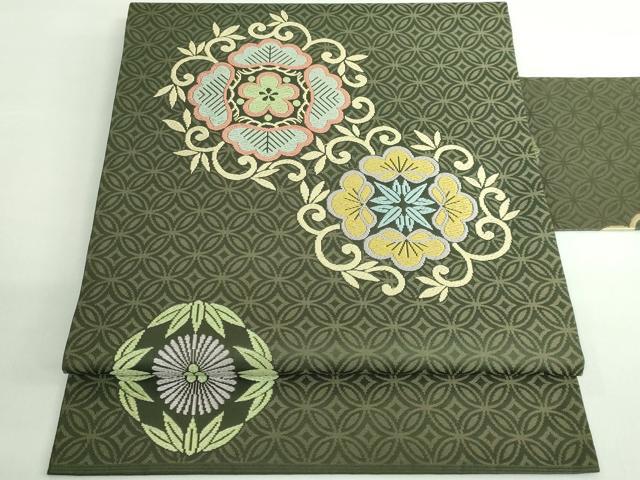 楽天市場】平和屋1□極上 西陣 川島織物 八寸名古屋帯 吉野間道 格子花